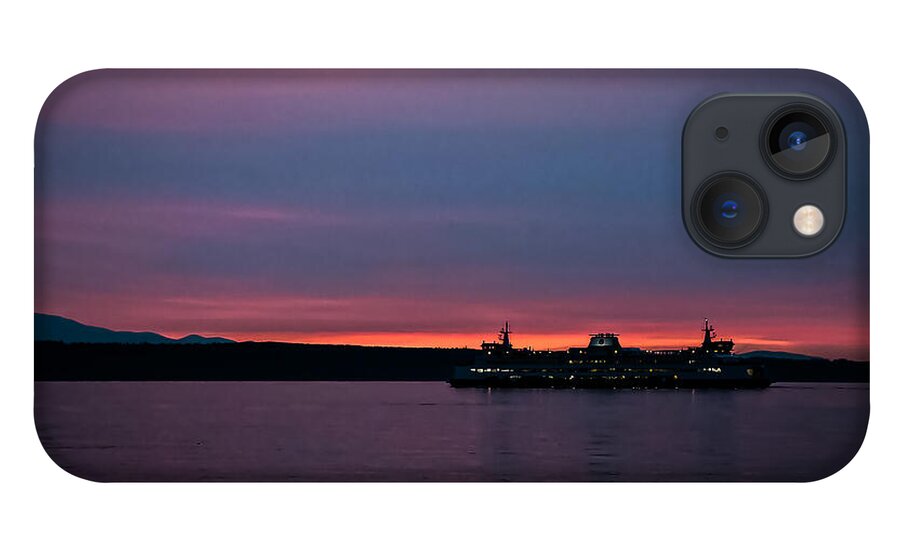 Sunset  with the Ferry  - Phone Case