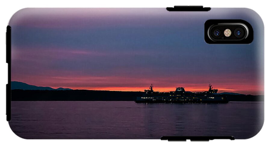 Sunset  with the Ferry  - Phone Case