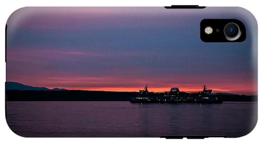Sunset  with the Ferry  - Phone Case