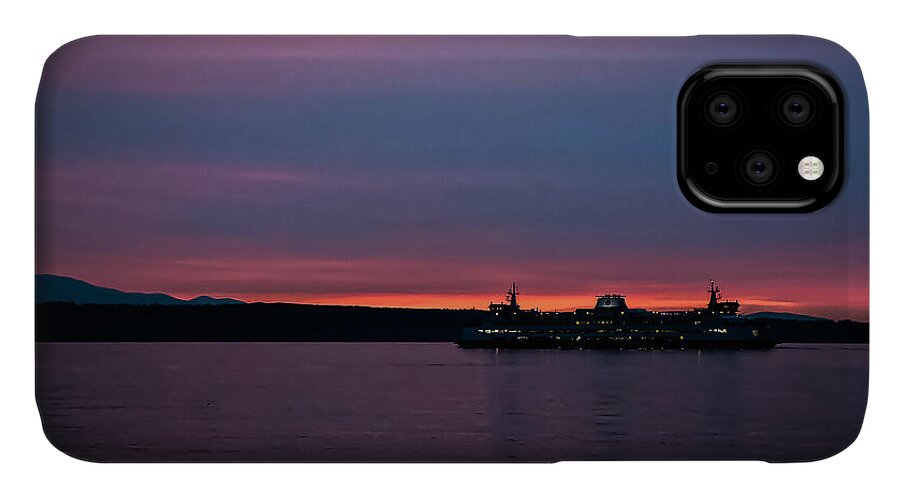 Sunset  with the Ferry  - Phone Case