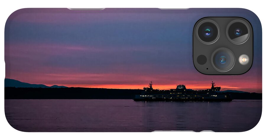 Sunset  with the Ferry  - Phone Case