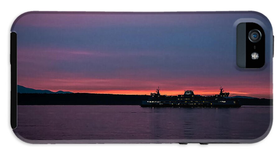 Sunset  with the Ferry  - Phone Case