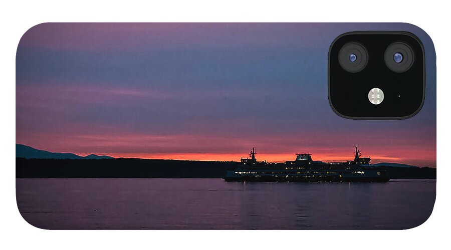 Sunset  with the Ferry  - Phone Case