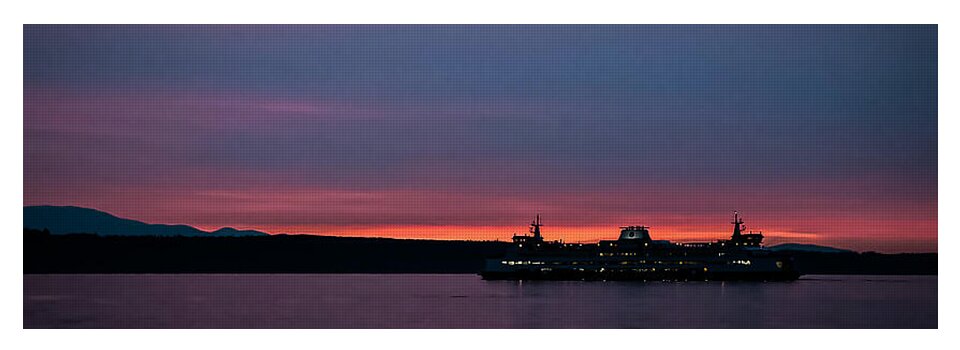 Sunset  with the Ferry  - Yoga Mat