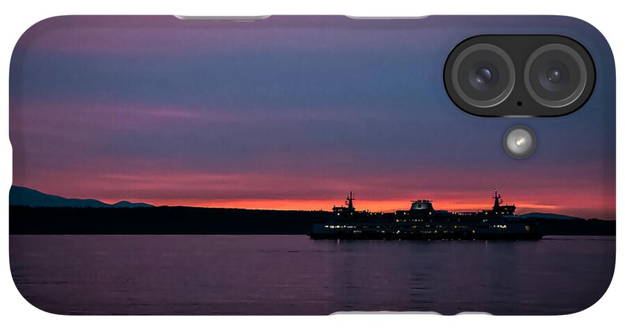 Sunset  with the Ferry  - Phone Case