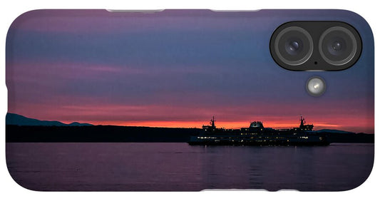 Sunset  with the Ferry  - Phone Case