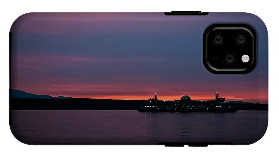 Sunset  with the Ferry  - Phone Case