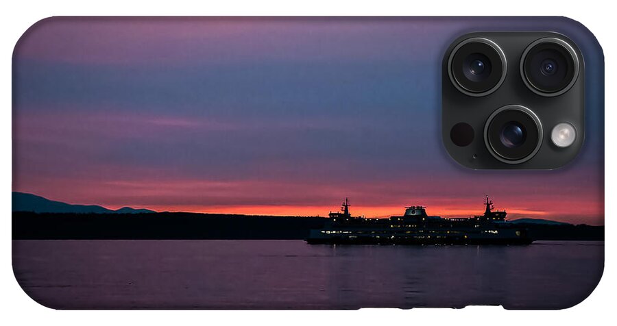 Sunset  with the Ferry  - Phone Case
