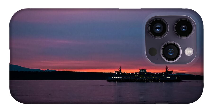 Sunset  with the Ferry  - Phone Case