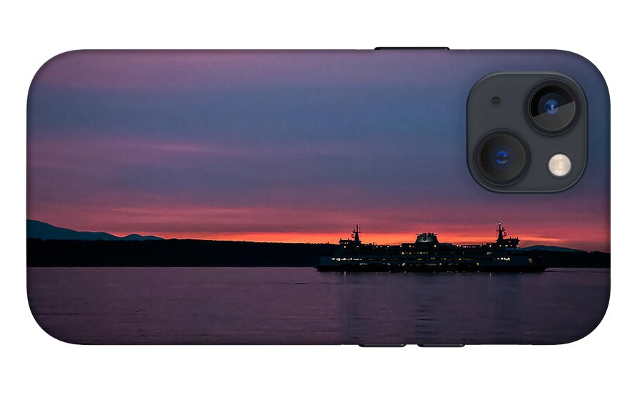 Sunset  with the Ferry  - Phone Case