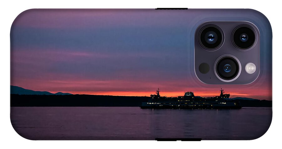 Sunset  with the Ferry  - Phone Case