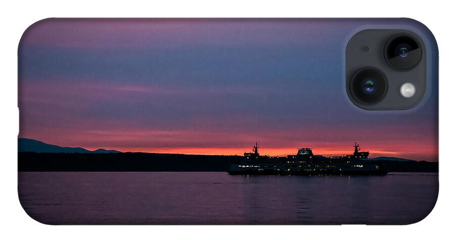 Sunset  with the Ferry  - Phone Case