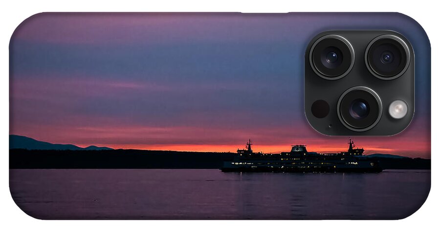 Sunset  with the Ferry  - Phone Case