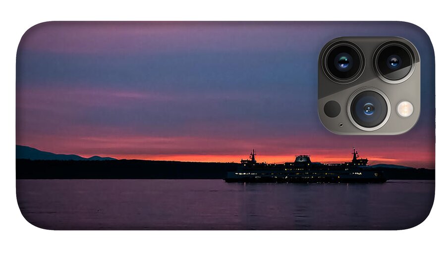 Sunset  with the Ferry  - Phone Case
