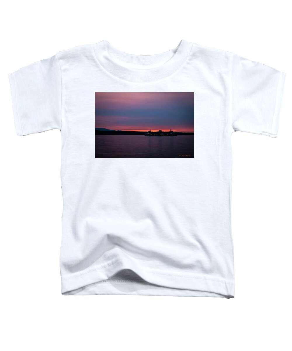 Sunset  with the Ferry  - Toddler T-Shirt