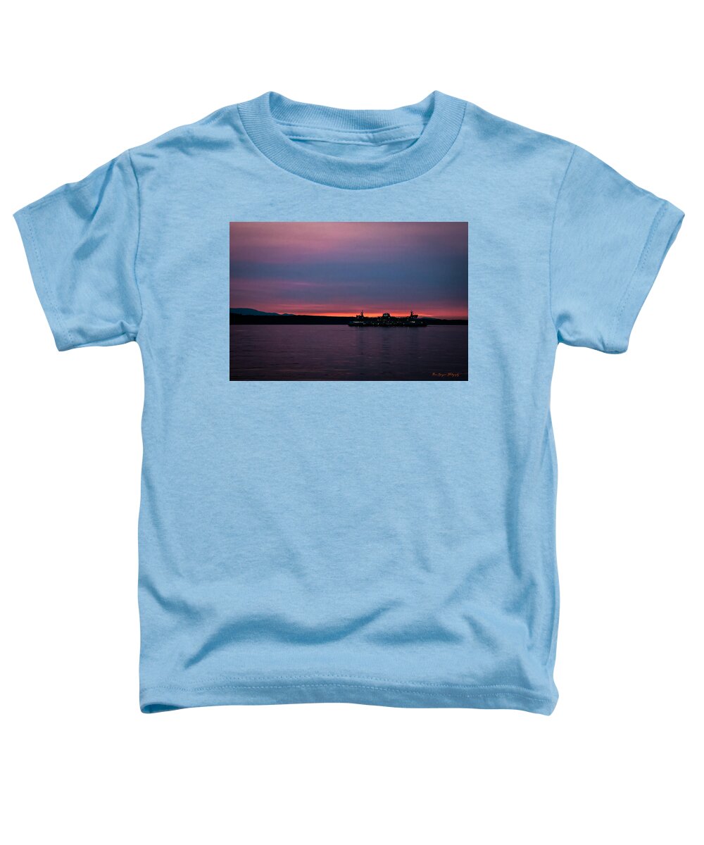 Sunset  with the Ferry  - Toddler T-Shirt