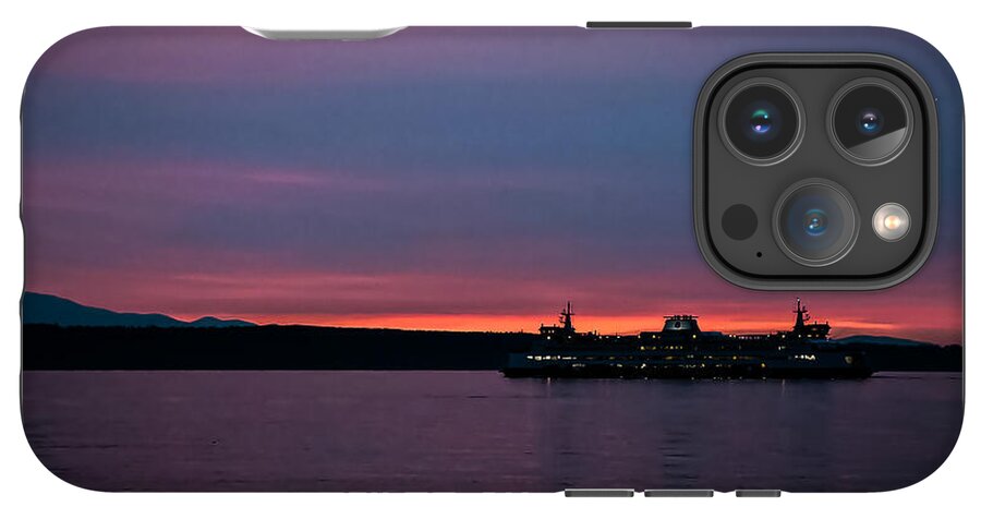 Sunset  with the Ferry  - Phone Case