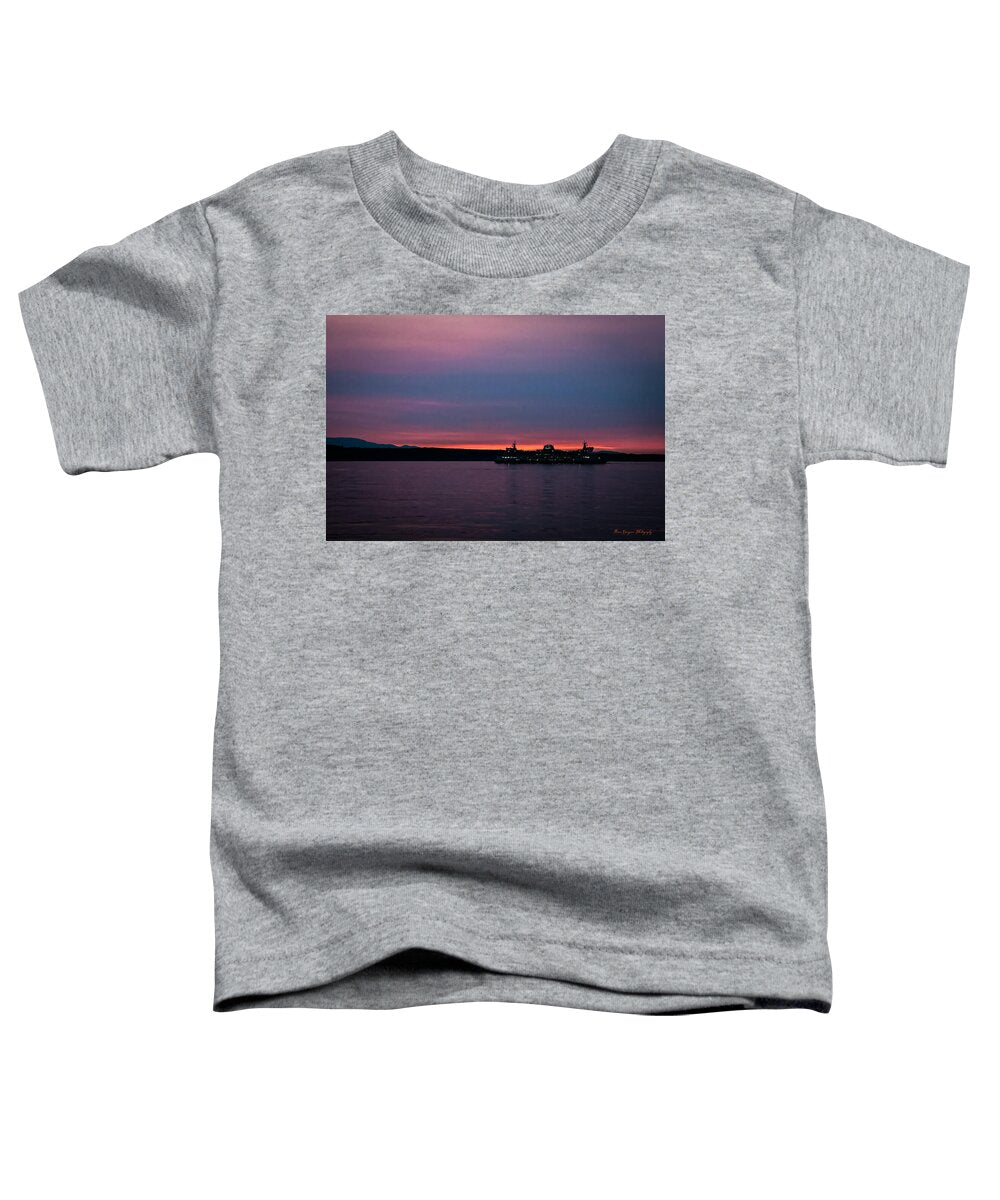 Sunset  with the Ferry  - Toddler T-Shirt