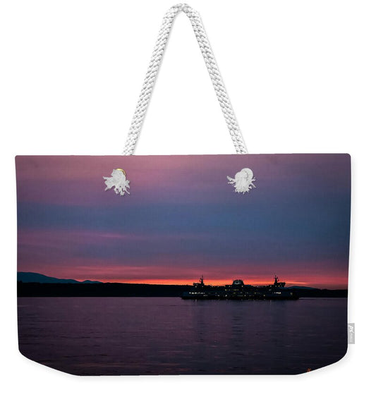 Sunset  with the Ferry  - Weekender Tote Bag