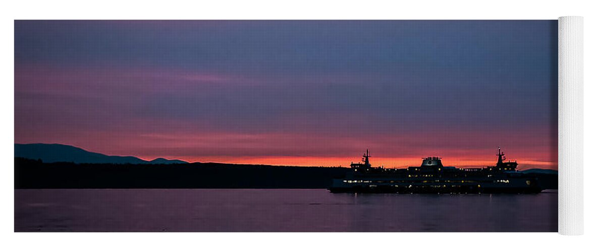 Sunset  with the Ferry  - Yoga Mat