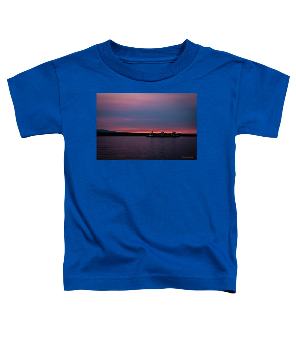 Sunset  with the Ferry  - Toddler T-Shirt