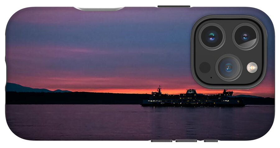 Sunset  with the Ferry  - Phone Case
