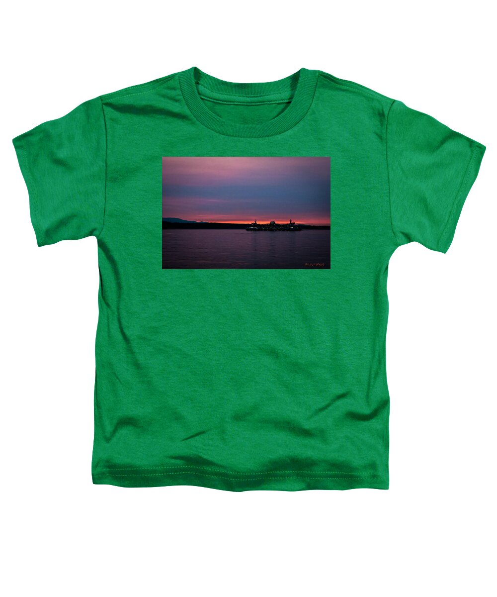 Sunset  with the Ferry  - Toddler T-Shirt