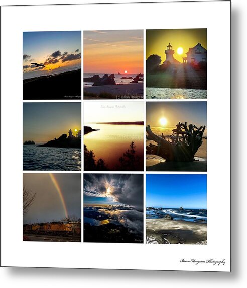 Sunsets sunrises and rainbow skies  - Metal Print