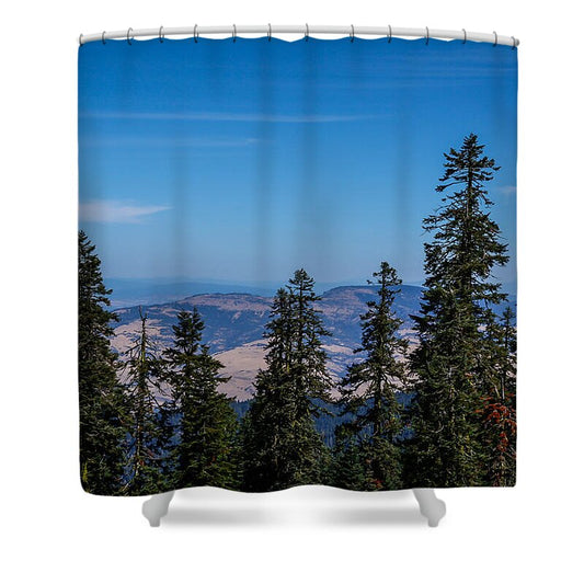 Threw the trees  - Shower Curtain