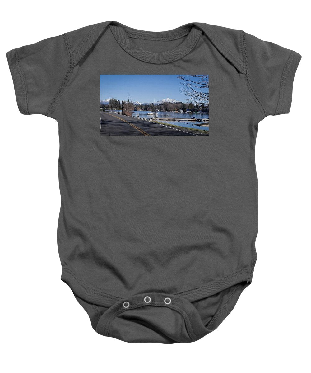 View of lake Steven - Baby Onesie