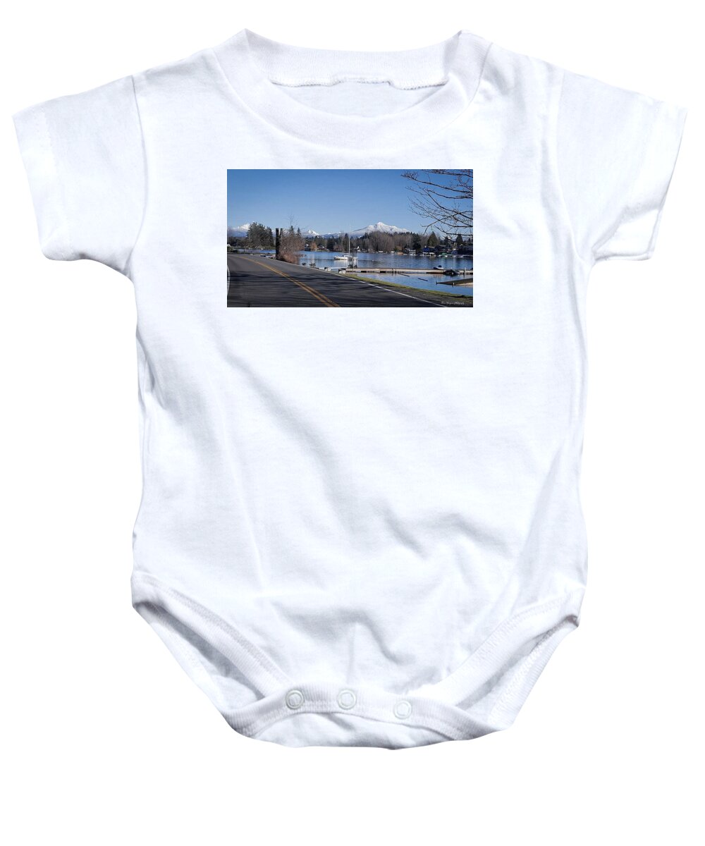 View of lake Steven - Baby Onesie