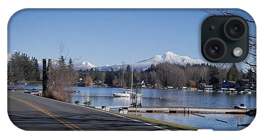 View of lake Steven - Phone Case