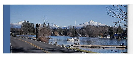 View of lake Steven - Yoga Mat