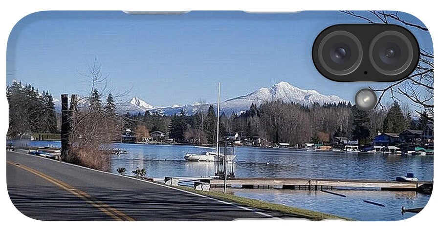 View of lake Steven - Phone Case