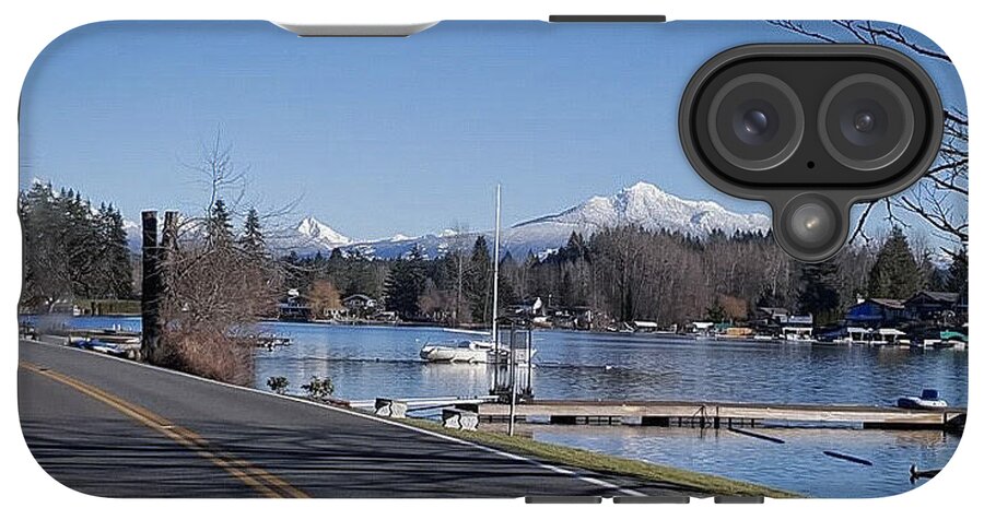 View of lake Steven - Phone Case