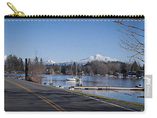 View of lake Steven - Zip Pouch