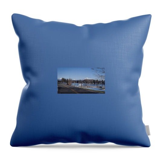 View of lake Steven - Throw Pillow