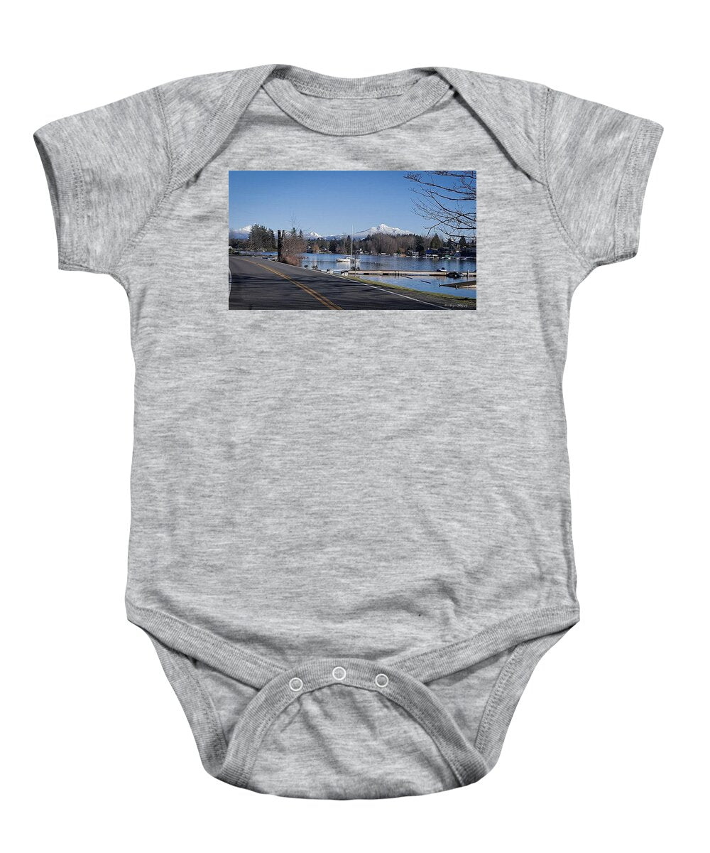 View of lake Steven - Baby Onesie