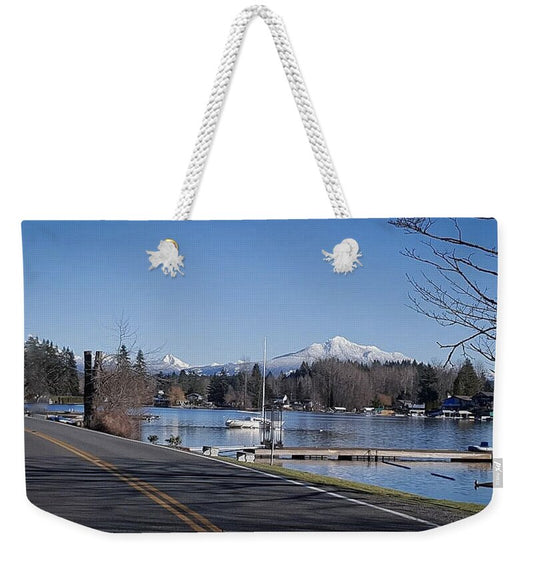 View of lake Steven - Weekender Tote Bag