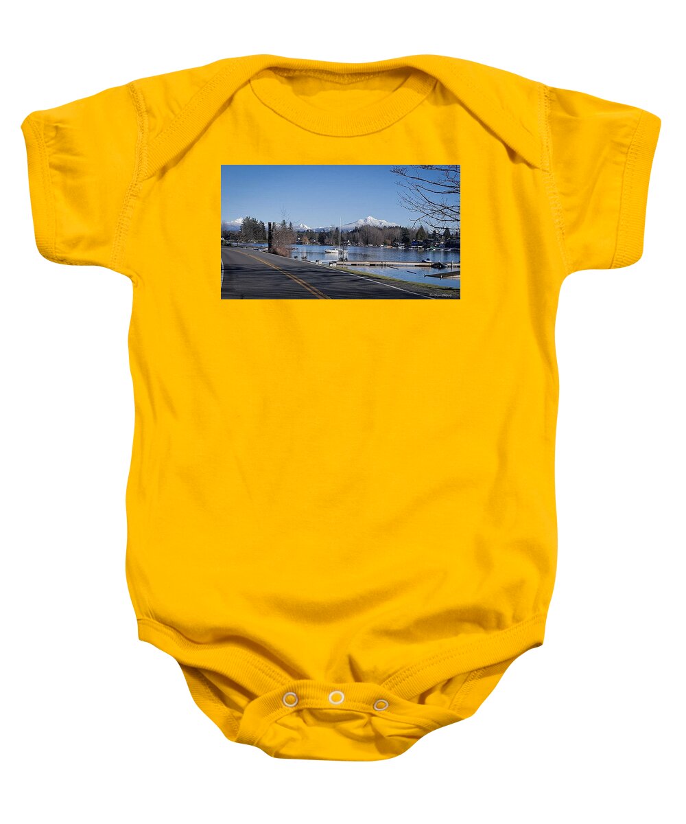 View of lake Steven - Baby Onesie