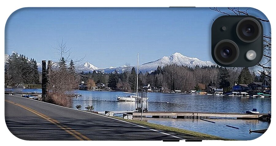 View of lake Steven - Phone Case