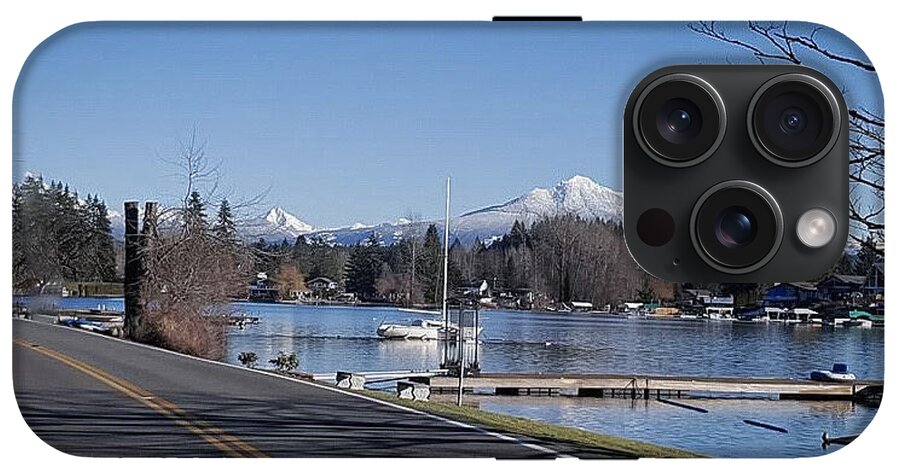 View of lake Steven - Phone Case