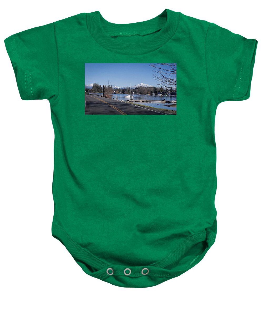 View of lake Steven - Baby Onesie