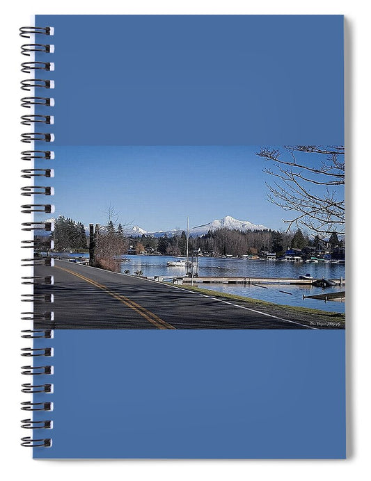 View of lake Steven - Spiral Notebook