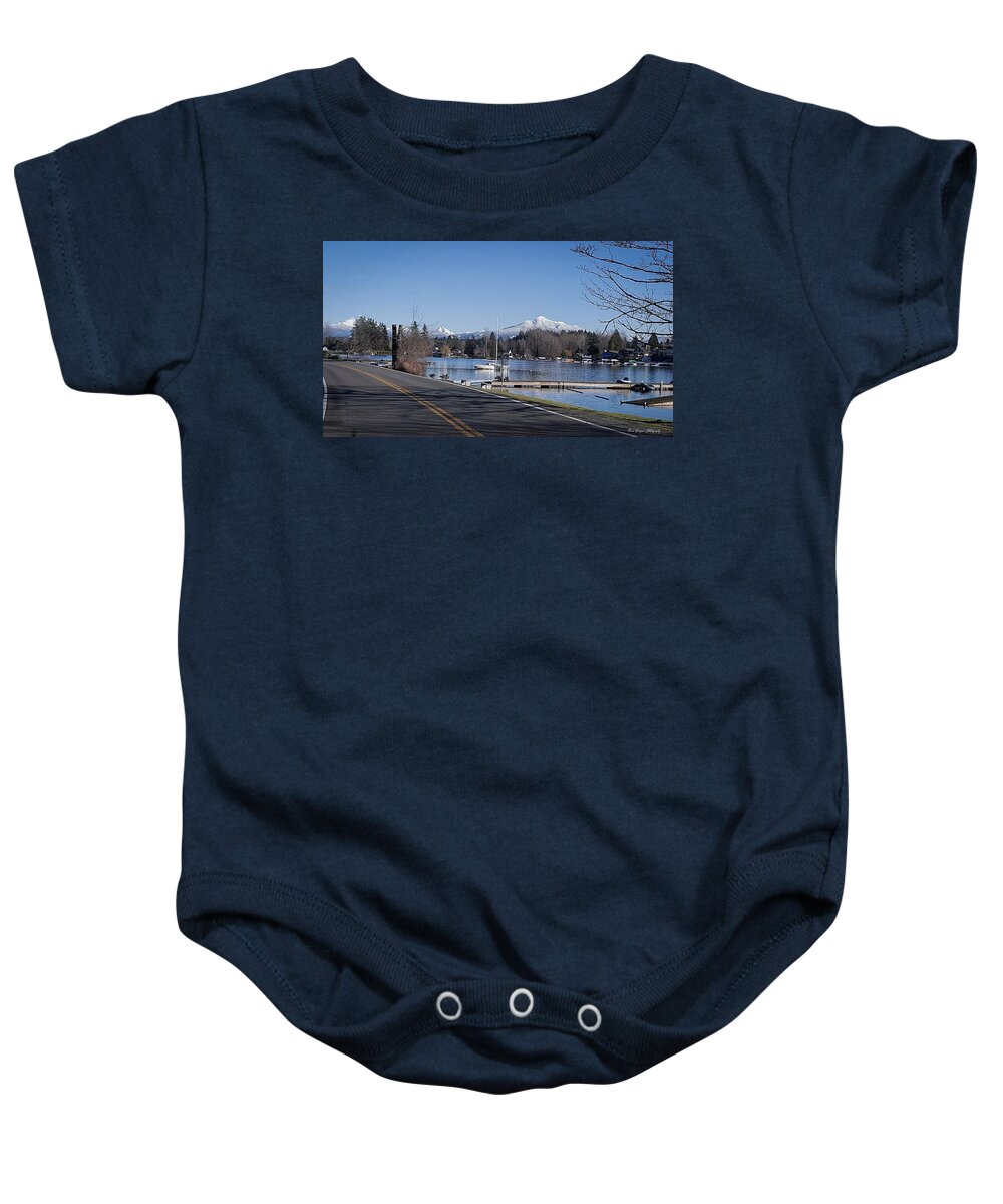 View of lake Steven - Baby Onesie