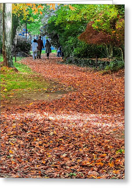 Walk along the park  - Greeting Card