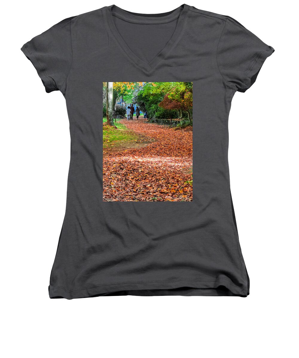 Walk along the park  - Women's V-Neck