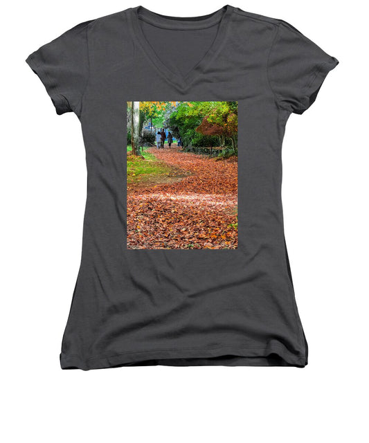 Walk along the park  - Women's V-Neck