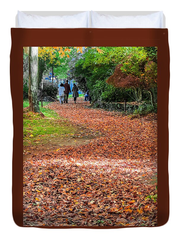 Walk along the park  - Duvet Cover