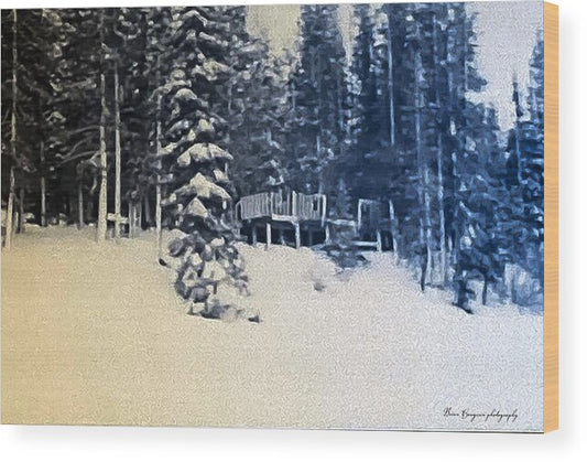 Winter  - Wood Print